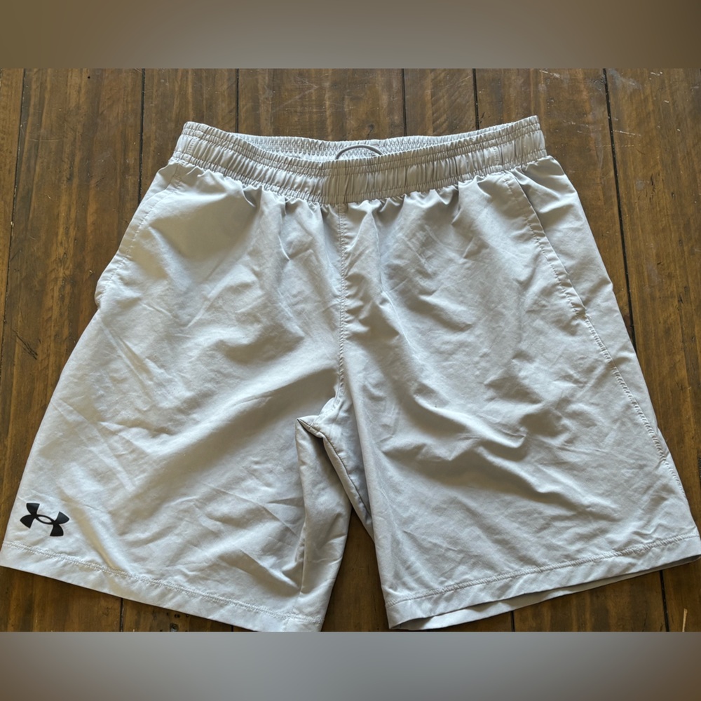 Under Armour Kids Light Tan Elastic Waist Shorts